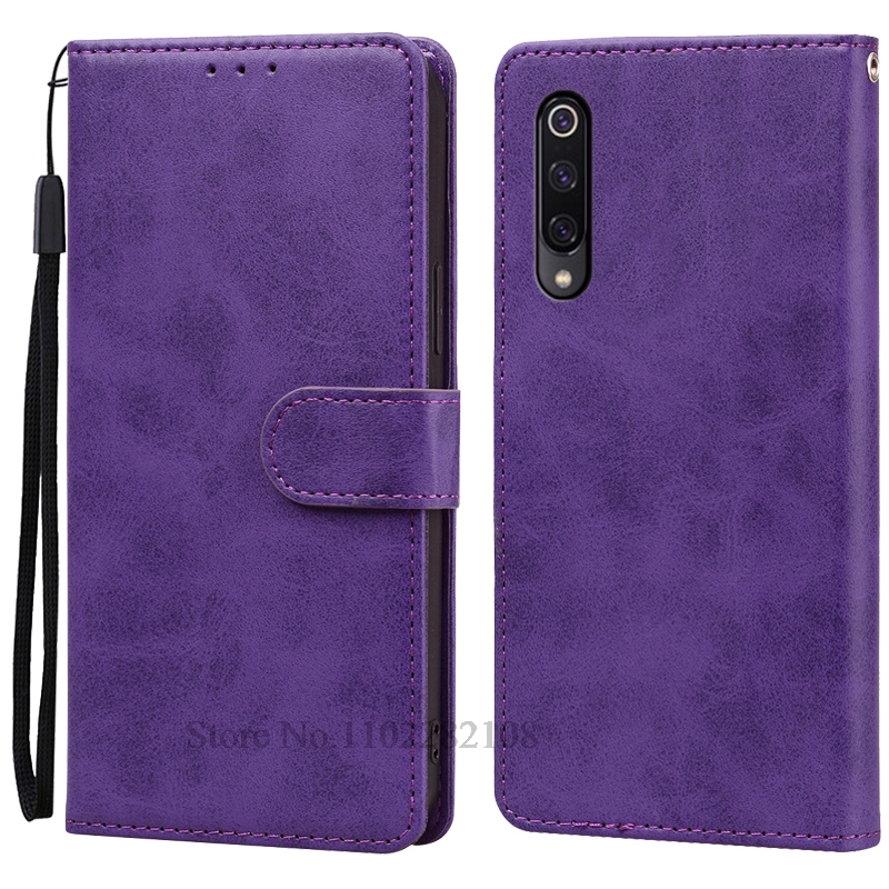 Mi 9 lite deksel skinndeksel med klaff til xiaomi  mi 9 deksel  mi 9 lite  /mi 9 se telefondeksel til xiaomi  mi9 se mi 9se 9 pro deksel: Bomull / måke