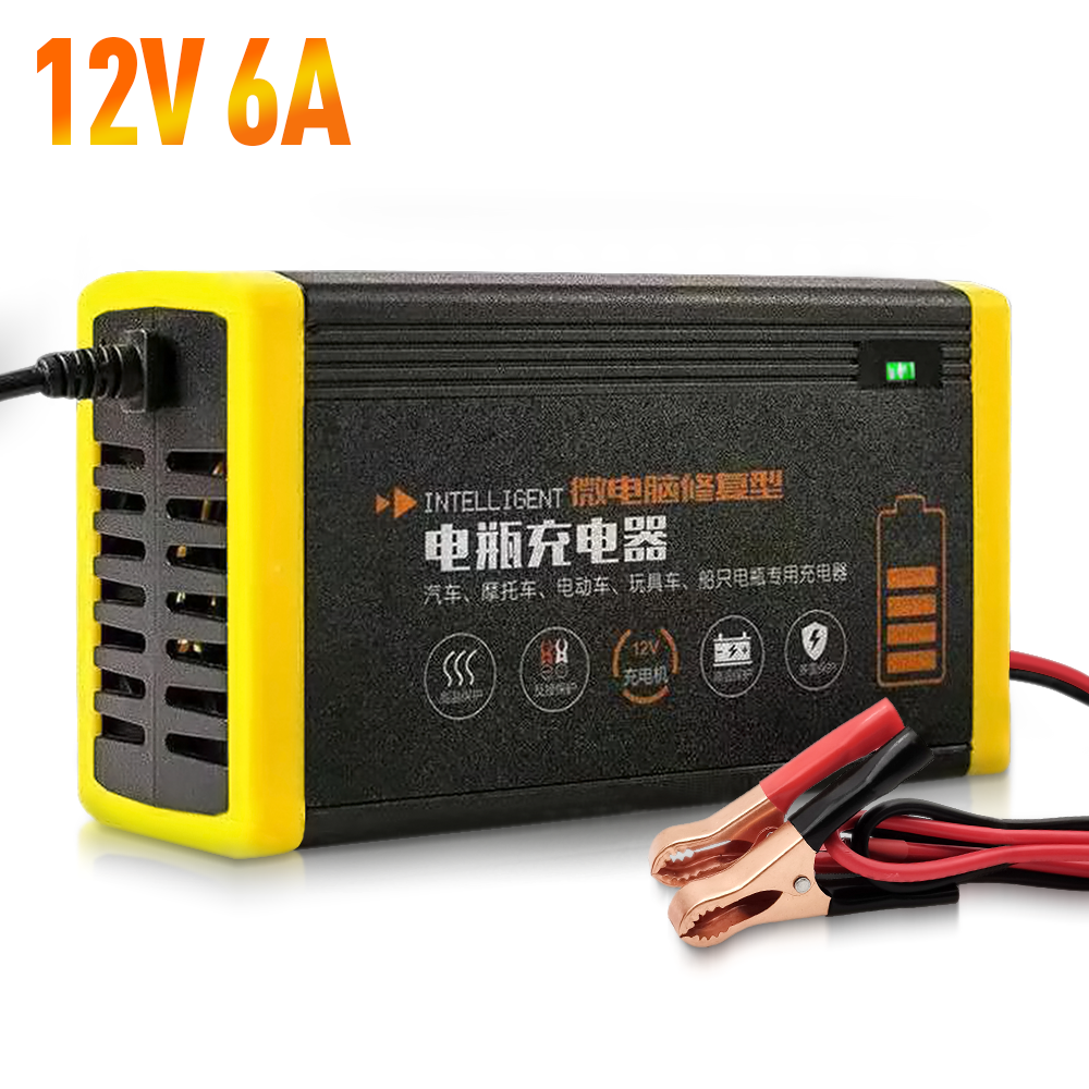 Auto Acculader 10a 12V Auto Acculader 24V 5a Auto Accesorries Digitale Display Detectie Pulse Reparatie Auto Oplader: Donkergrijs