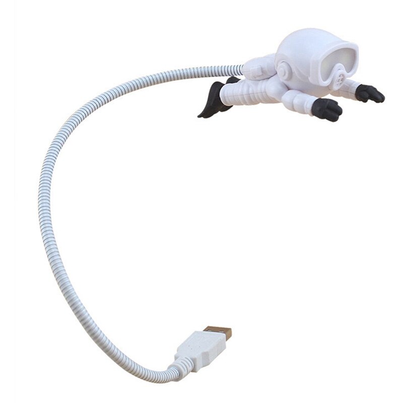 Creatieve Ruimtevaarder Astronaut Led Flexibele Usb Licht Nachtlampje Voor Kinderen Speelgoed Laptop Pc Notebook: H02