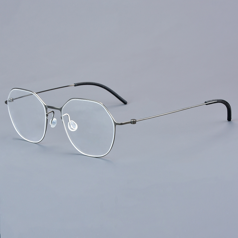 Dänemark Runde Blaue Brillen Männer Schraubenlose Unregelmäßige Gläser Rahmen Frauen Ultraleicht Brille Dünne Brillen 5540