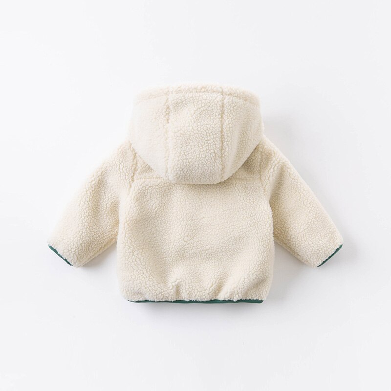 DBX14611 dave bella automne bébé garçons dessin animé double-usure poches manteau à glissière enfants hauts vêtements d'extérieur pour enfants en bas âge