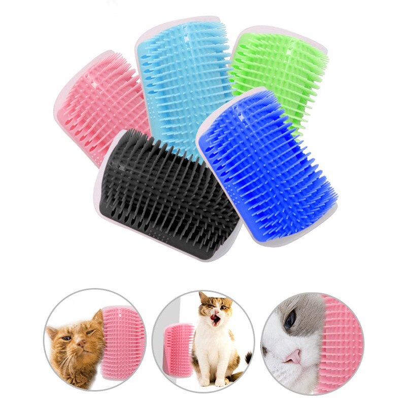 Cats Brush Corner Groomer Cat Massage Self Groomer... – Grandado