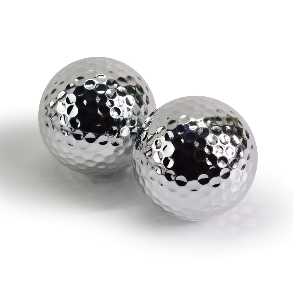 Unikke sølvguld golfbolde til golfspiller indendørs udendørs swing putter træningsøvelser til far ven jul