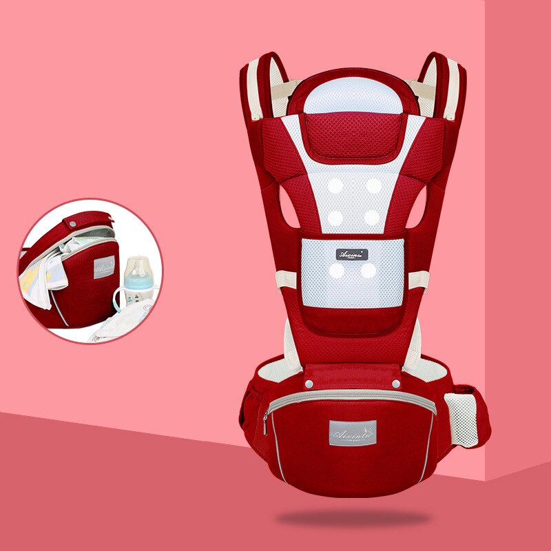 Honeylulu gecombineerde draagzak, afneembare rugtas, draagzak, reflecterende strip, kangoeroe, verschillende stijlen, rugzak, hipsit, ergoryukz: R katoen ademend