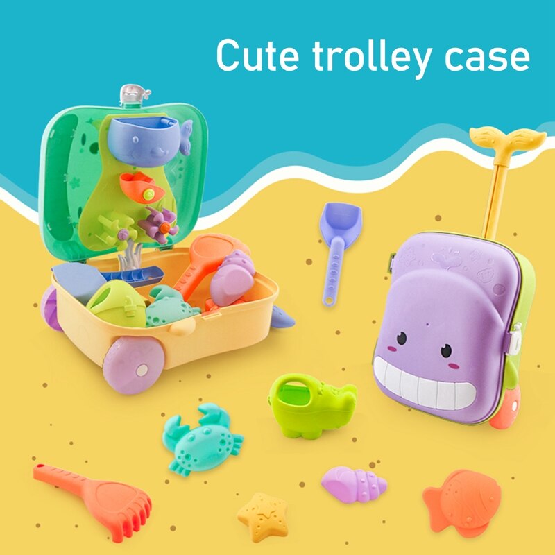 Beach Toys Backpack Baby Beach Sand Play Tools Children Sandbox Set Summer Sand Water Game Play Toys For Kids