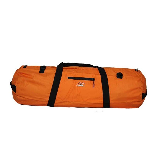Stor kapacitet hopfällbar tältförvaring bärväska vattentät bagagepåse för camping vandring picknick arrangör promenadhållare: Orange  l 90 x 30 x 30cm