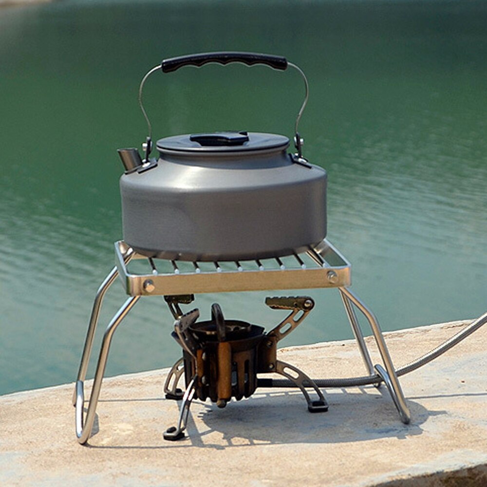 Draagbare Outdoor Mini Vouwen Rvs Brander Grill Rack Grill Lade Grill Beugel Houder Bbq Grill
