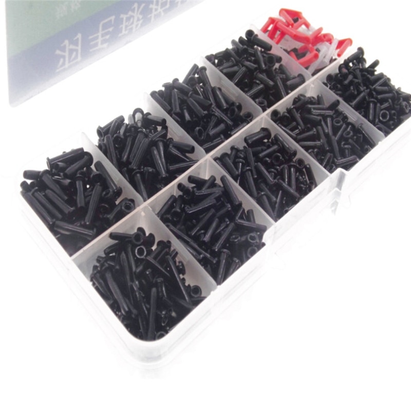 1500pcs/Box Nylon Badminton Racket Grommets Eyelets Bucket Stringing Tools Badminton Sport Accessories