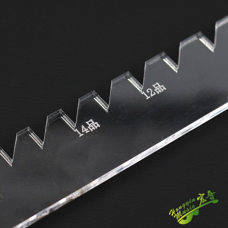 Guitar fingerboard wire groove cutting and positioning of acrylic template mold positioning ruler 21 Product 23 product manufact