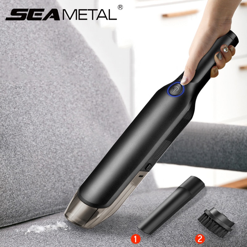 12V Handheld Cordless Car Vacuum Cleaner 120W Rechargeable Wireless Car Vacuum Powerful Suction Wet/Dry Auto Portable Cleaner