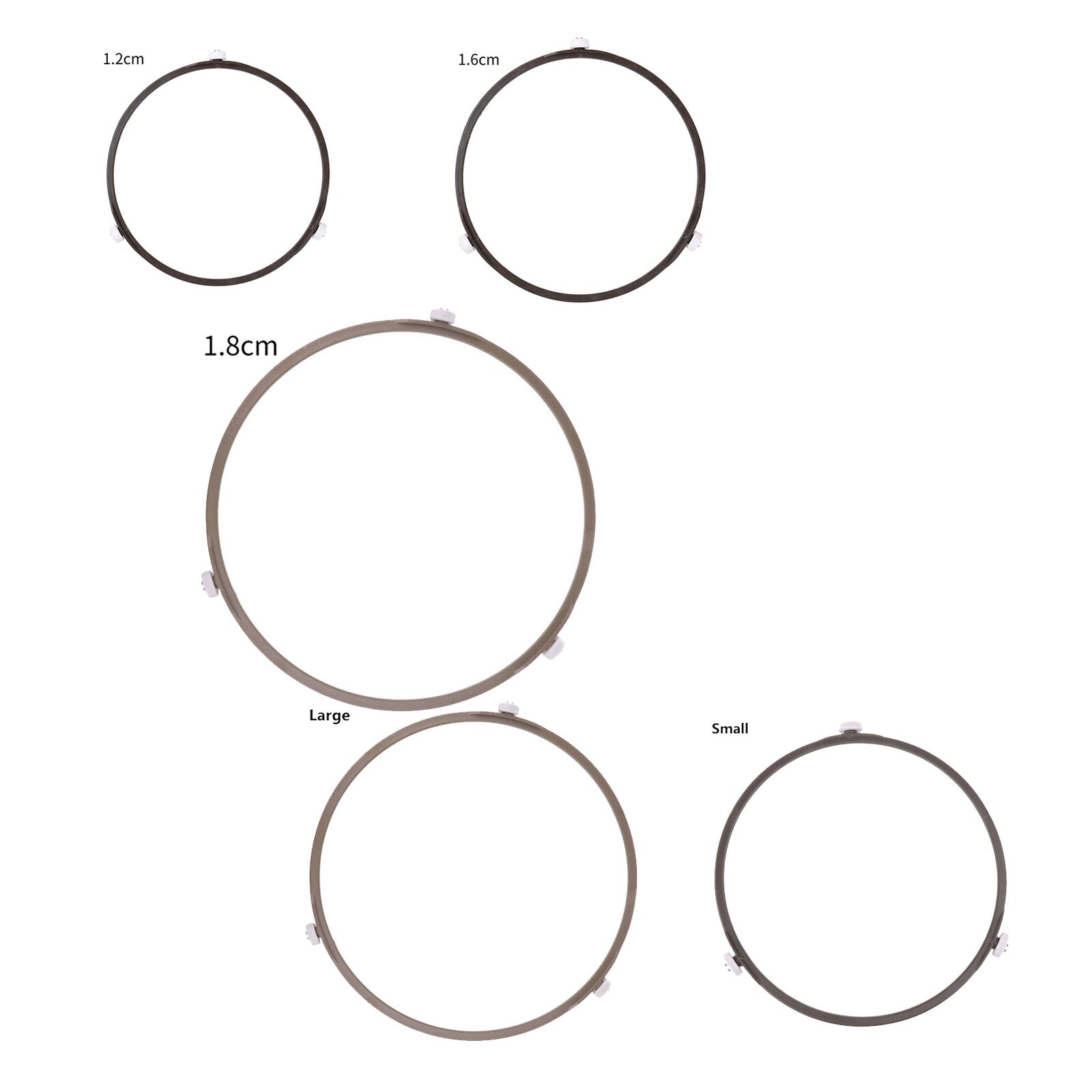 HAJXZH Longitud Del Brazo 3.54 Pulgadas/3.5 In De Brazo Triple Para Microondas, Plato Giratorio De Vidrio Para Horno De Microondas De 9.6 Pulgadas, Placa Giratoria Plana De Vidrio, , large