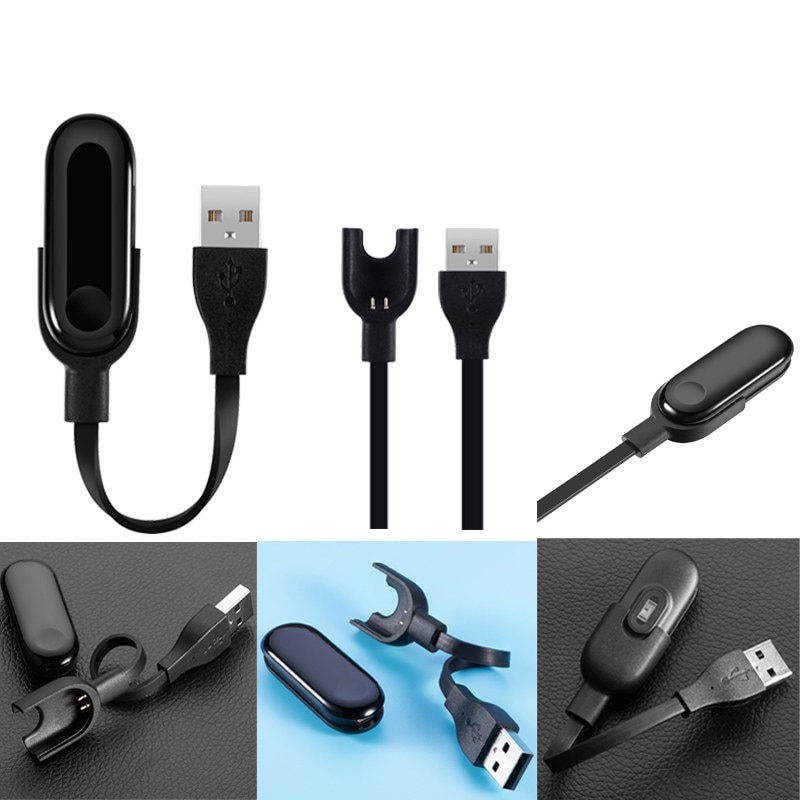 Pour Xiaomi Mi Band 3 chargeur cordon de remplacement USB câble de charge adaptateur pour Xiaomi MiBand 3 Fitness Tracker Bracelet intelligent