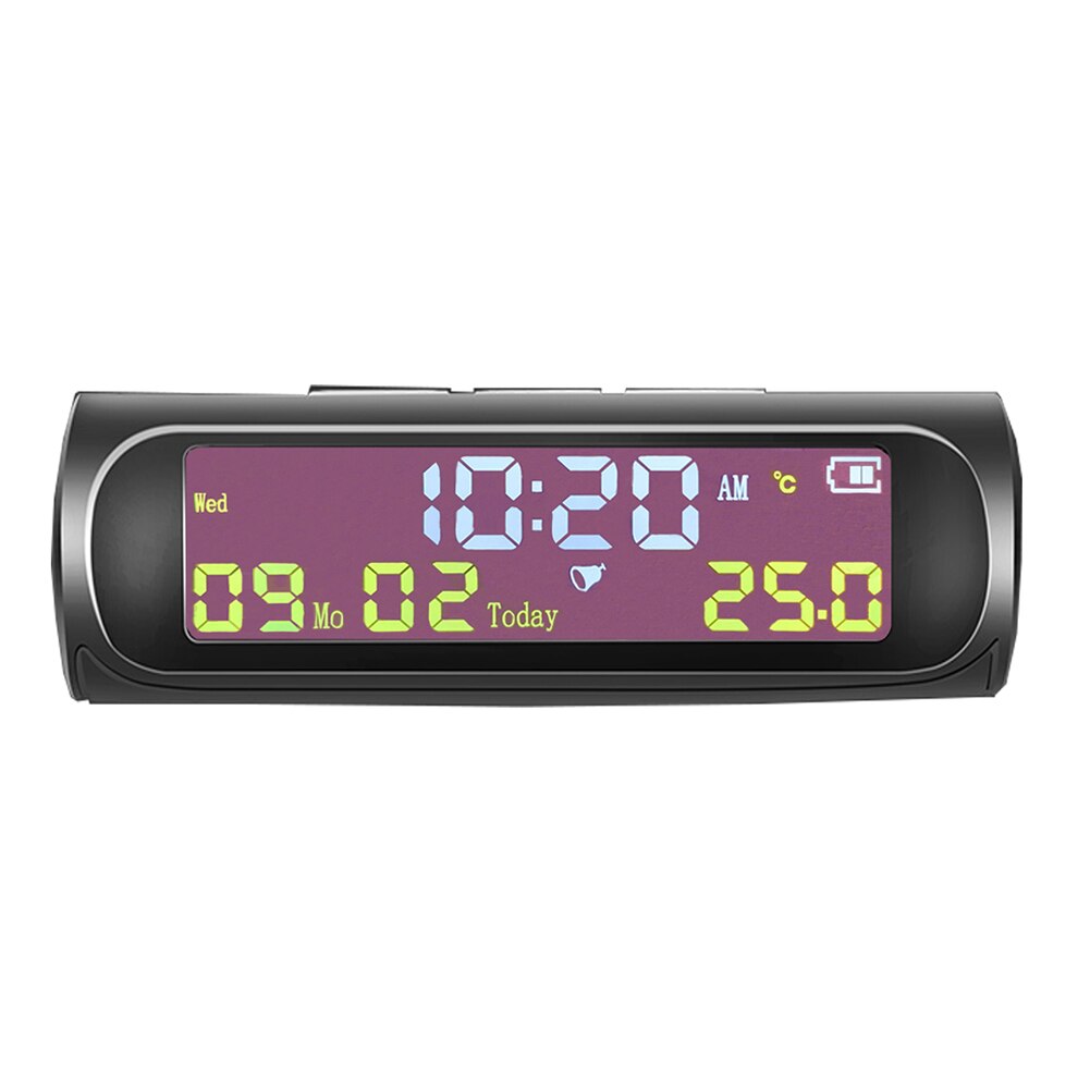 Look Solar Car Digital Clock Auto Accessories AN01 AN02 TPMS with LCD Display for Unique Parts Portable Car Ornaments