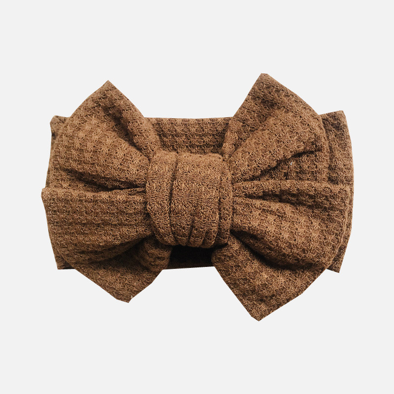 Knit Bow Baby Hoofdband Voor Kind Strik Hoofddeksels Kabels Tulband Voor Kinderen Elastische Headwrap Baby Haar Accessoires: 7