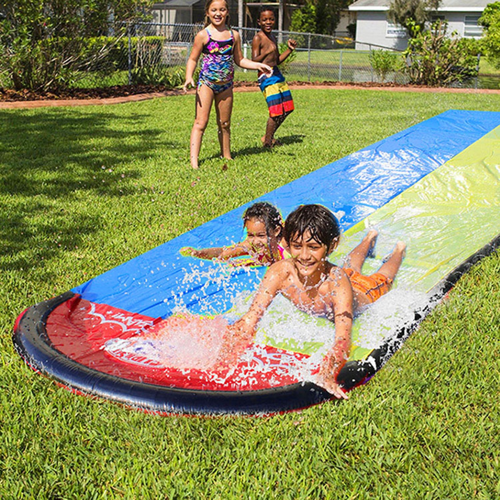 Gazon Glijbanen Gras Waternevel Slip En Slides Zomer Water Games Speelgoed Kids Outdoor Sport Speelgoed Voor Kinderen