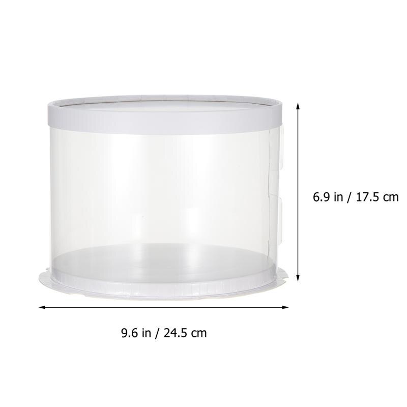 6/8/10Inch Plastic Transparante Taart Verpakking Cake Dessert Container Verjaardag Wedding Party Box Levert: 6inch Single layer