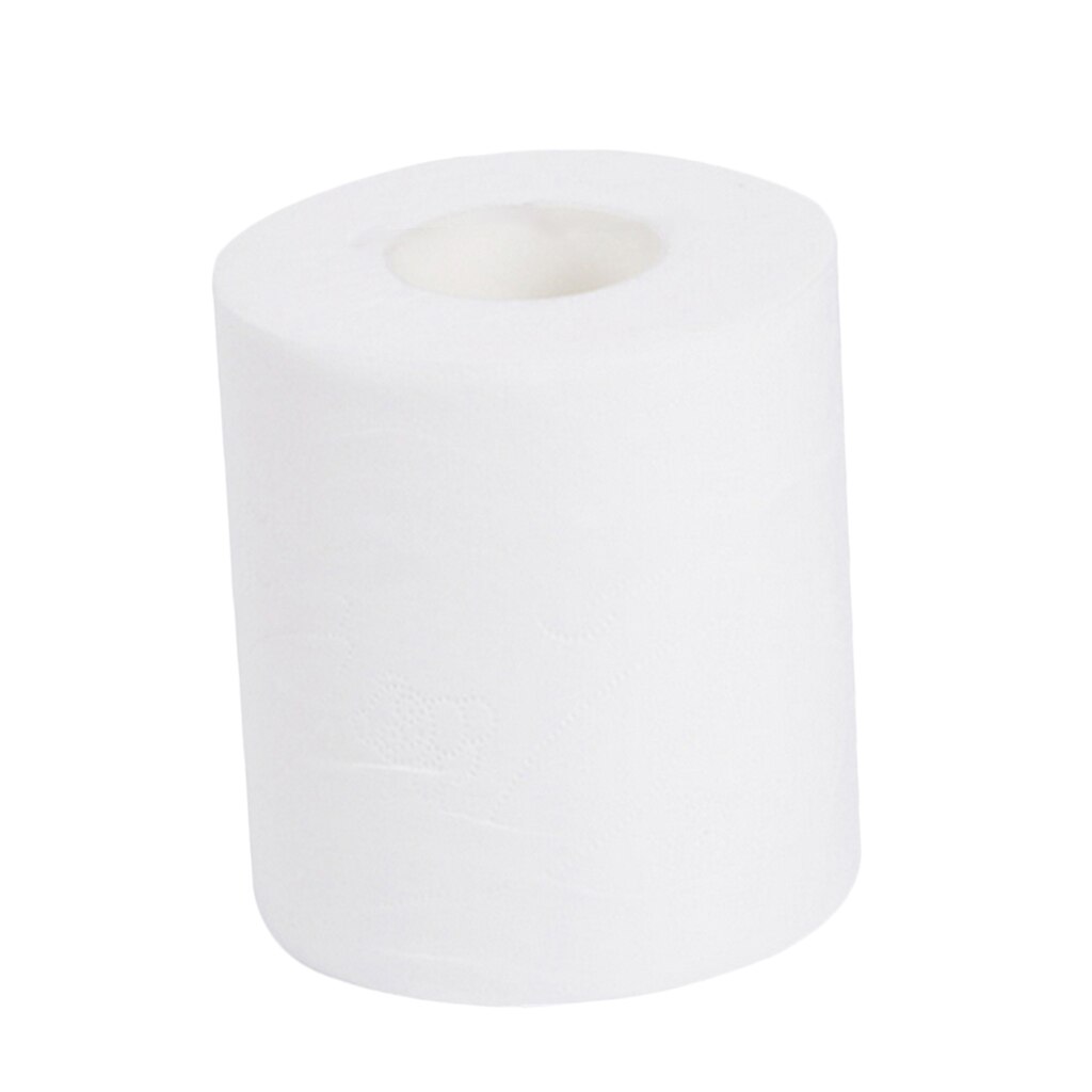 1Pcs 4-Ply Toilet Paper White Bath Tissue Family Roll Paper Ultra-Soft Tissue