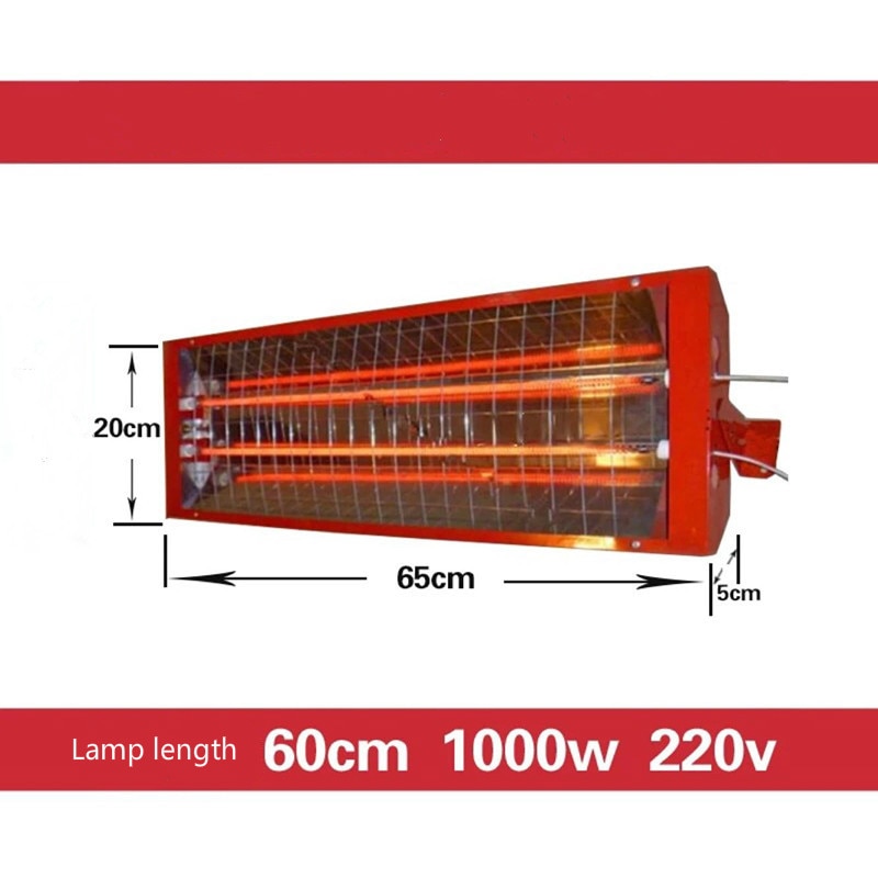 Draagbare infrarooddroger – 1000W IR verfdrooglamp met handvat