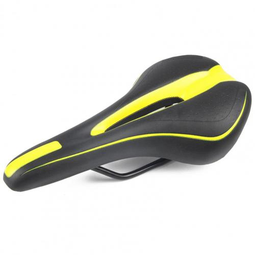 1Pcs Fiets Kussen Zadel Fiets Skid-Proof Comfort Seat Mat Fietsen Accessoires Voor Ountain Bike Fietsen Pad kussen Cober: Black Yellow