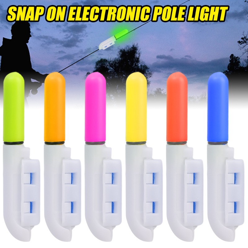 Bâton lumineux LED électronique pour la pêche de nuit, 1 à 5 pièces, flotteur étanche pour pêche de roche, batterie gonflable