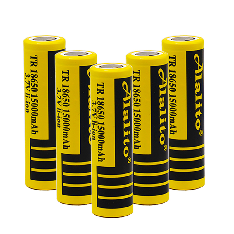100% Original 18650 battery 3.7v 15000mah 18650 Lithium Rechargeable Battery 4.2v Li-po For Flashlight batteries