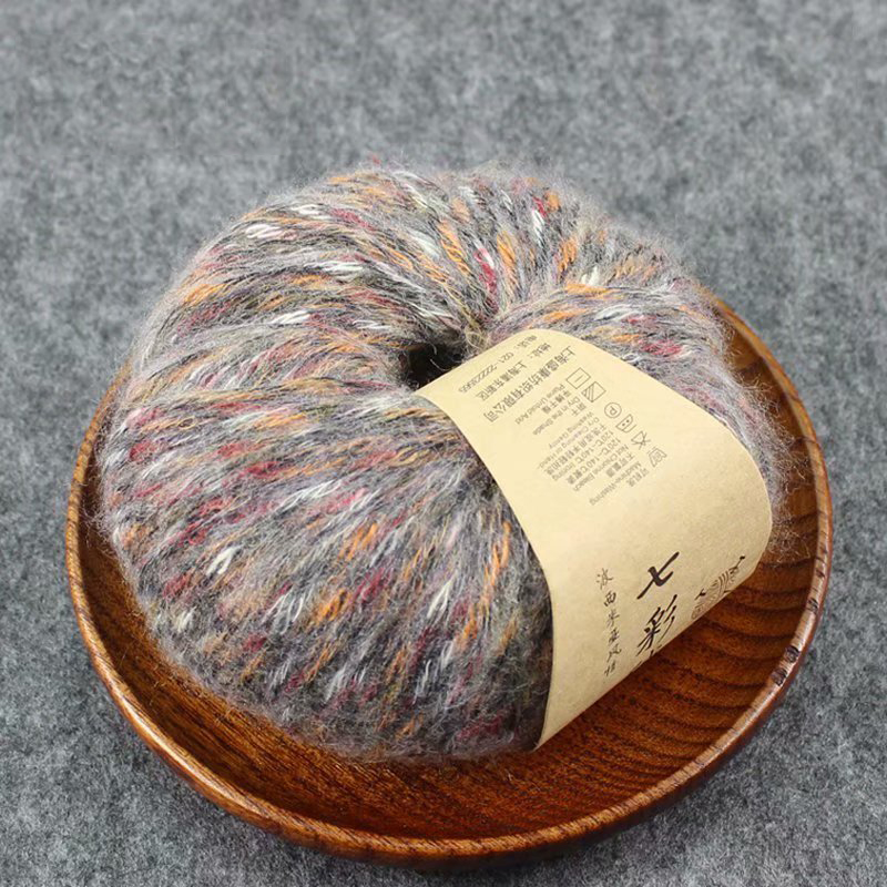 Kleurrijke Wollen Garen Zoete Katoenen Baby Breiwol Garen Dik Garen Fiber Fluwelen Garen Hand Breien Trui Wol Haak Garen: grey