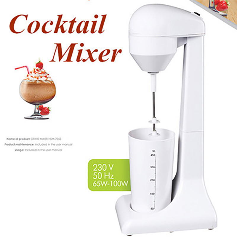 220V Electric Milk Frother Portable Food Mixer Kitchen Coffee Blender Mixing Blender Multifunctional Food Milkshake Foam Maker