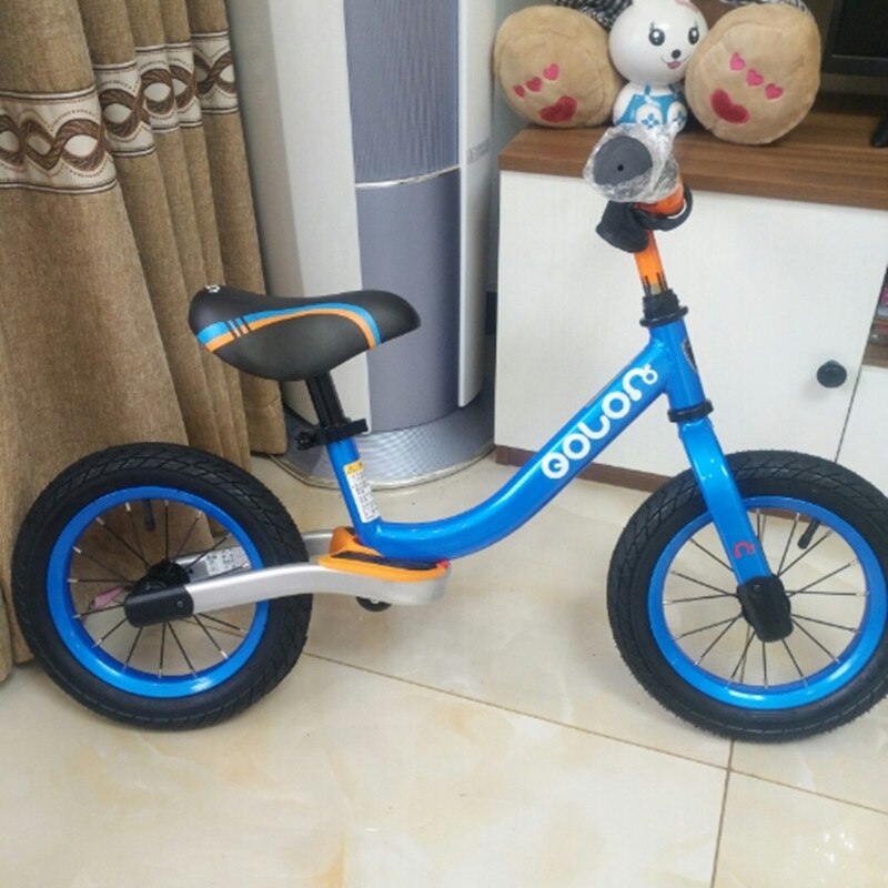 Kinderen Loopfiets Zonder Pedalen Peuters, Peuters, Baby Fietsen Kinderen Outd Oor Carbaby Scootertwo Wiel Scooter: Blauw