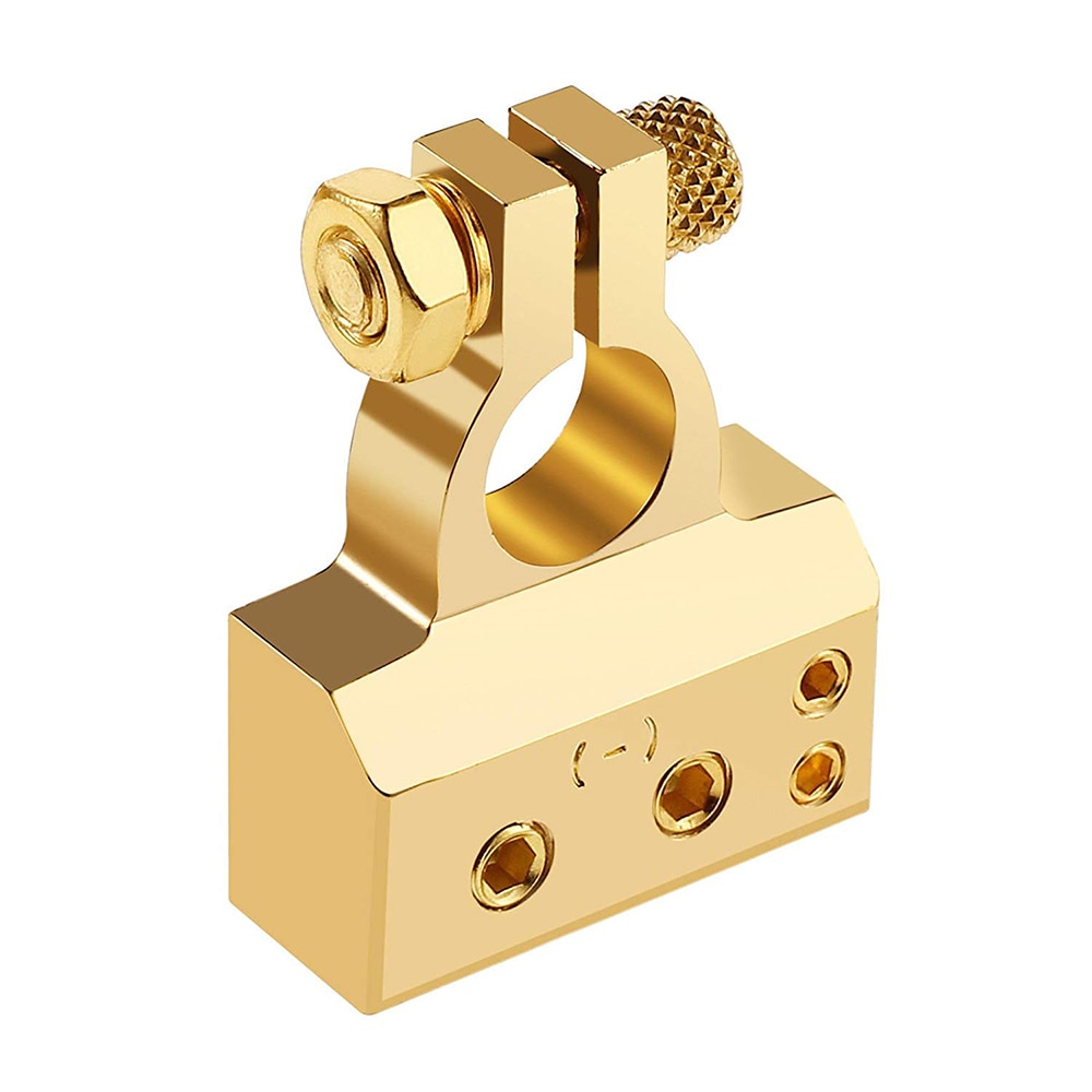 Zinc Alloy Vehicle Battery Terminals Negative Car Terminal Auto Battery Terminals Pratical Positive Gold