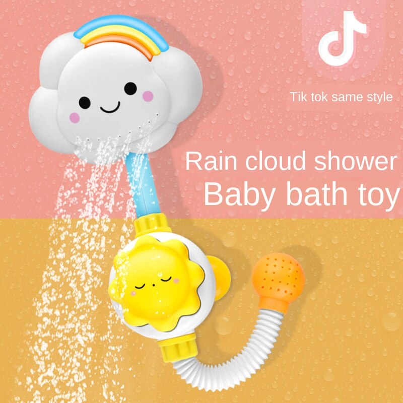 Baby shower giocattoli nuovo nube arcobaleno elettrico doccia bagno vasca da bagno giocattoli del bambino giocattoli da bagno giocattoli per i bambini