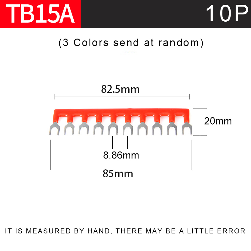 1Pcs TB-15 Series Dual Row Barrier Screw Terminal Block Strip Wire Connector 600V 15A 3/4/6/8/10/12 Positions Optional: 10P Connector