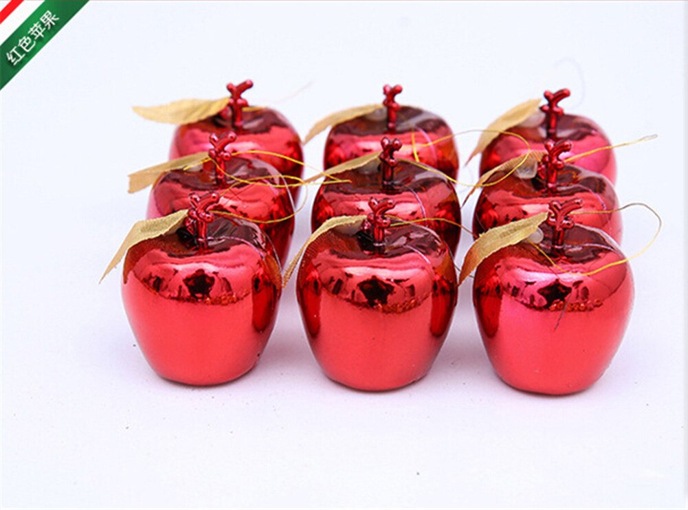 12 stks Kerstboom Xmas Ballen Decoraties Kerstballen Party Wedding Ornament TOP: Rood