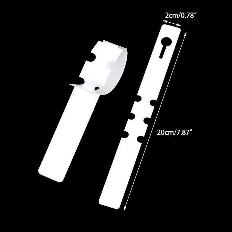 100Pcs White Plastic Plant Tree Tags Nursery Garden Labels 2x20cm Nursery Garden Hanging Tags