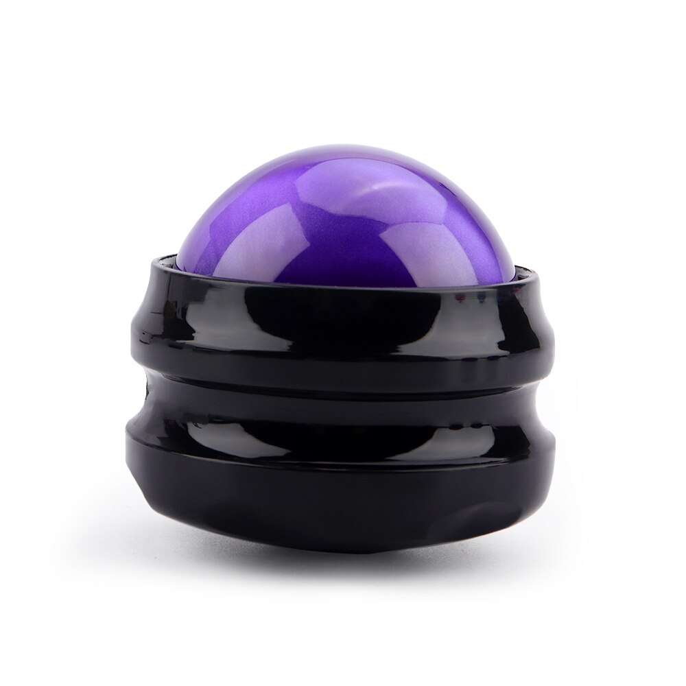 Massage Roller Bal Handleiding Holding Fascia Bal Fitness Yoga Spier Ontspanning Zool Fitness Fitness Resin Ball Full Body Massage: Purple-black