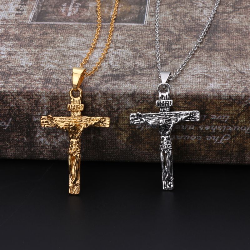 ugyldig Udgående Turbulens Katolske jesus christ on inri cross crucifix vedhæng halskæde smykker –  Grandado