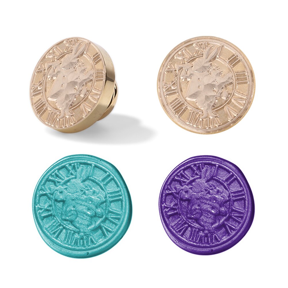 Retro Brand Verf Metalen Lakzegel Postzegels Houten Handvat Planten Patroon Diy Trouwkaarten Decoratie Verjaardag Kaart Seal Stempel: 06