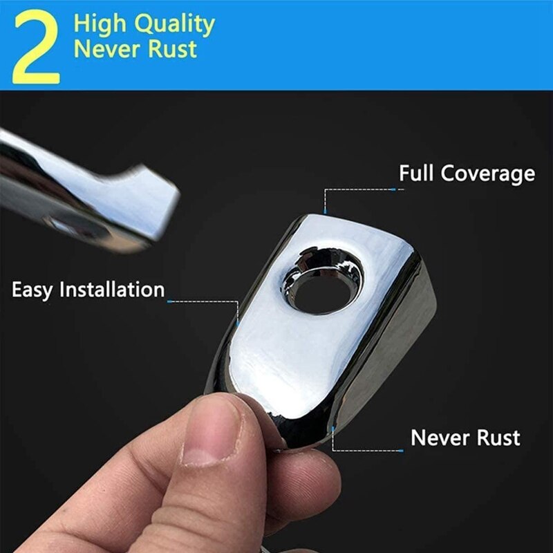 Abs chromen buitendeurgreep afdekking veiligheidsdeurgreep afdekking beschermkap voor opel meriva b