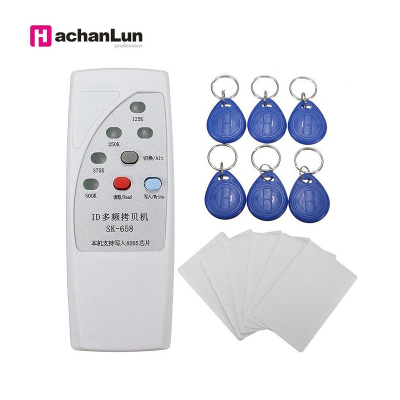 Handheld EM4305 T5577 Rfid 125 Khz 250 Khz 375 Khz 500 Khz Id Tag Card Keyfobs Reader Writer Copier Duplicator programmeur