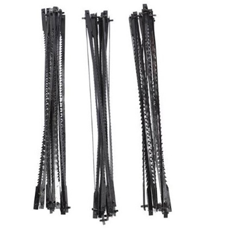 36Pcs Scroll Zaagbladen 127Mm Carbon Staal Decoupeerzaag Bladen Met Cross Pin 15/18/24 Tanden Standaard Fijne cut Zaagbladen