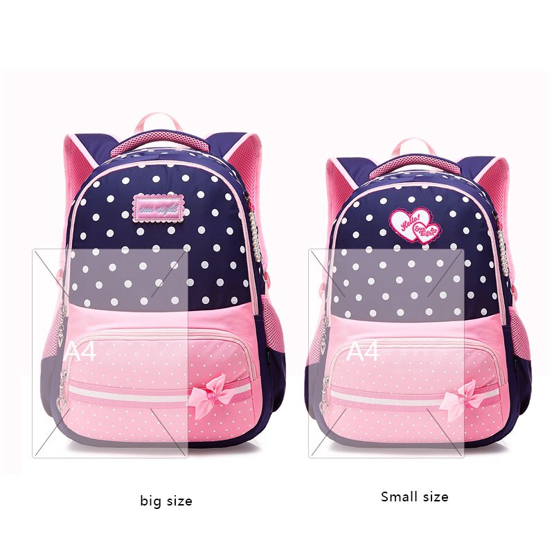 Children School Bags Beautiful Girls School Backpack Bow Decorations Waterproof Nylon School Bag Mochila escolar