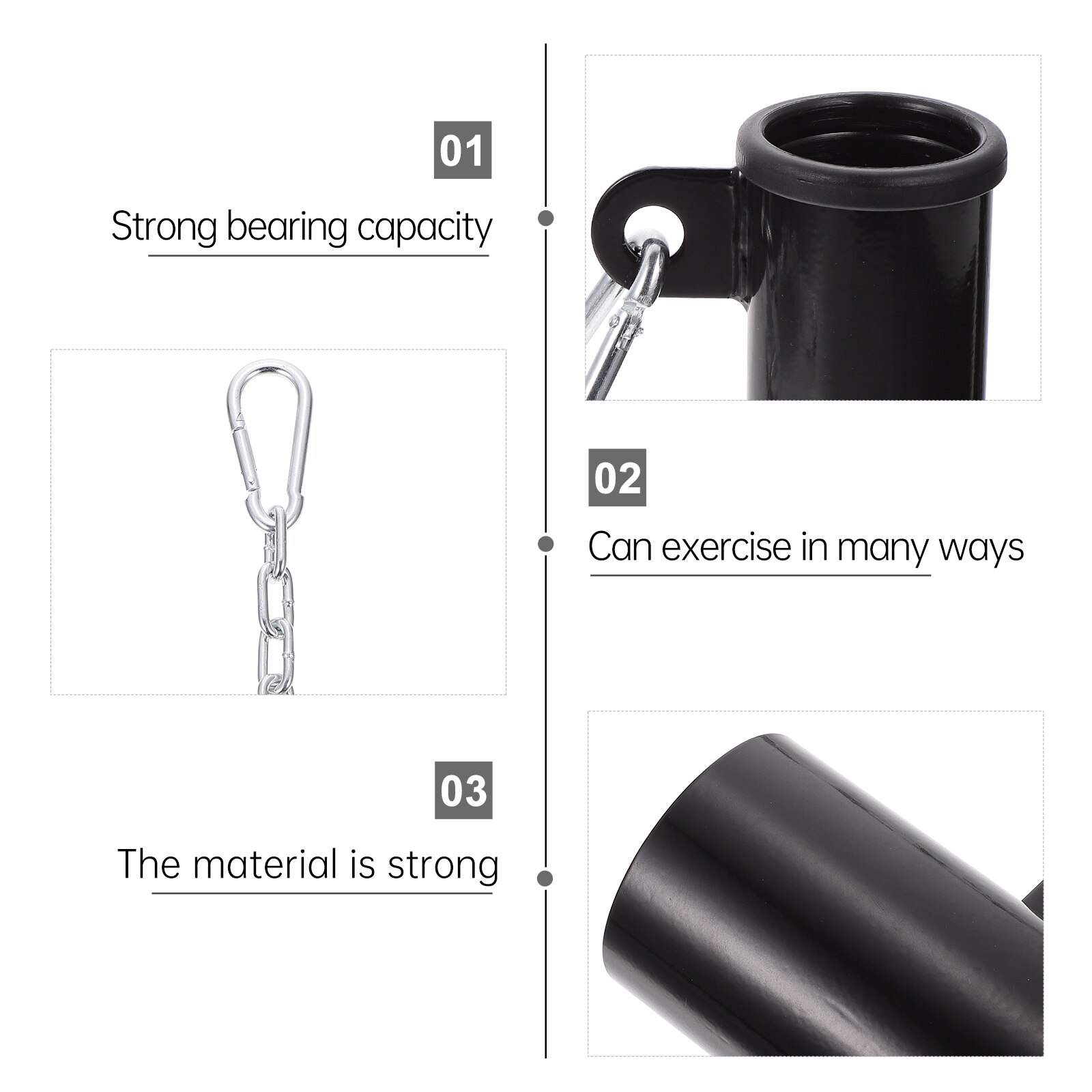 Metal Weight Lifting T-bar Row Eyelet Attachment Fitness Cable Machine Accessory