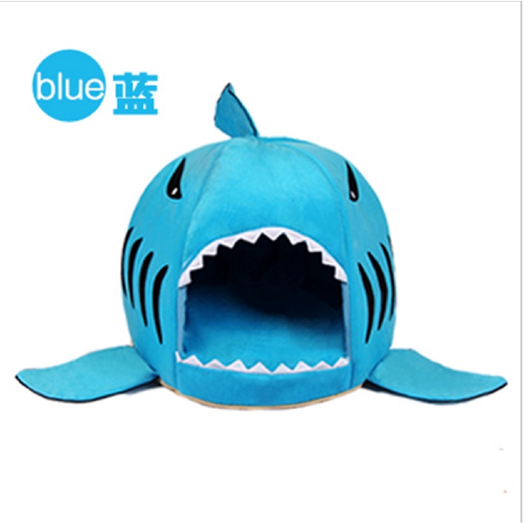 Tiburón mascota perro gato casa perro cama suave viaje mascota sofá cojín perros alfombra gato tienda de algodón para perros pequeños medianos saco de dormir cueva