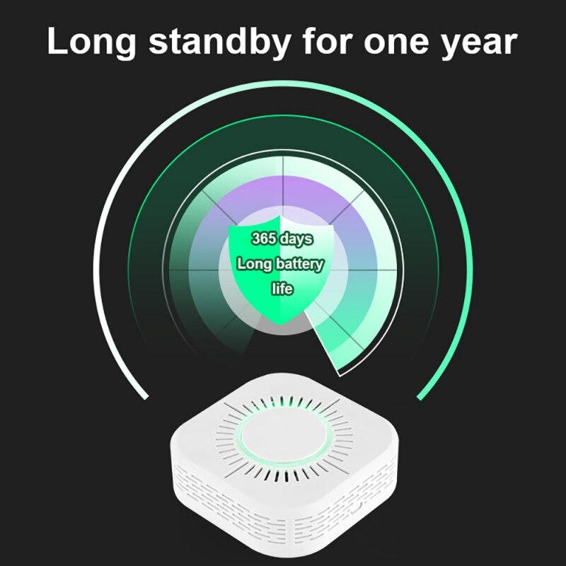 Fire Detection Smoke Detector Security Alarm System Sound And Light Alarm Battery Operated for School Factory Hotel