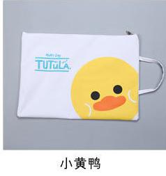 Pasta de ficheiro de tecido a4 fofa, pasta para documentos de papelaria 33*24cm, saco de documentos para escola: 7Xiaohuang