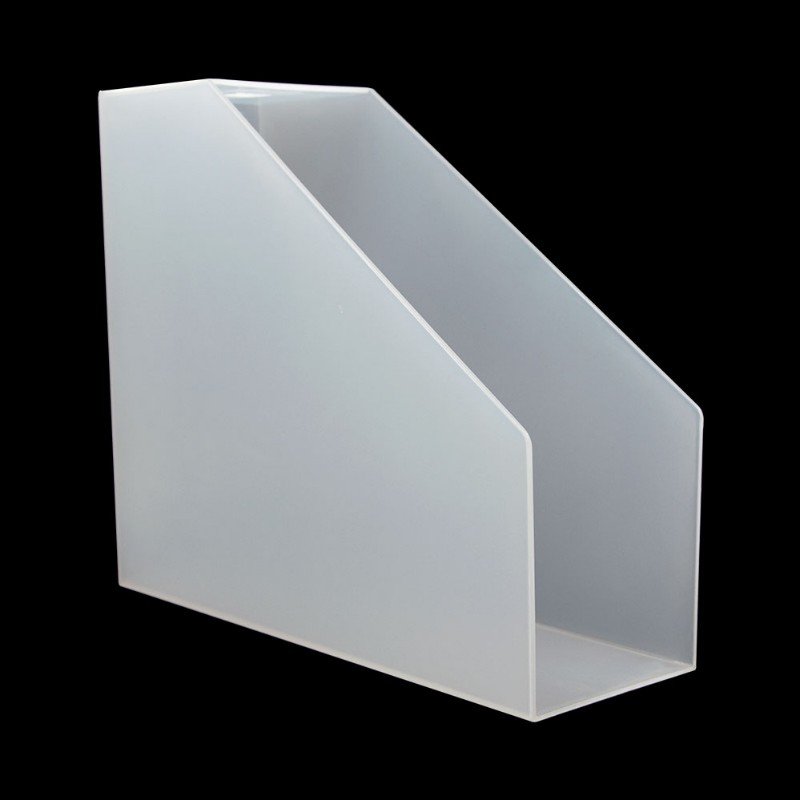 Plastic File Folder Bin Storage Organizer - Vertical with Handle - Holds Notebooks, Binders, Envelopes, Magazines: Default Title