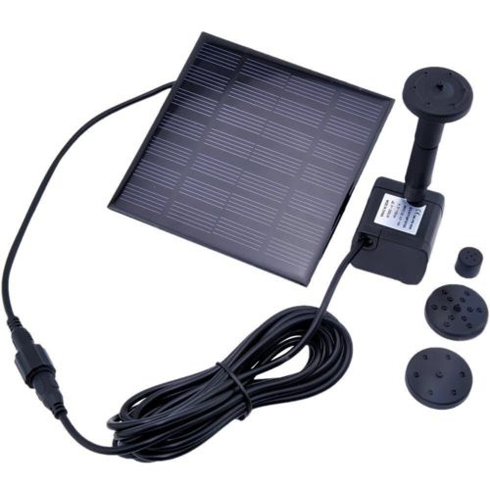 Mini bombas de fuente de Baño de aves con energía Solar, Kit de Panel Solar, bombas de agua para exteriores, bombas de riego para estanque, piscina, jardín