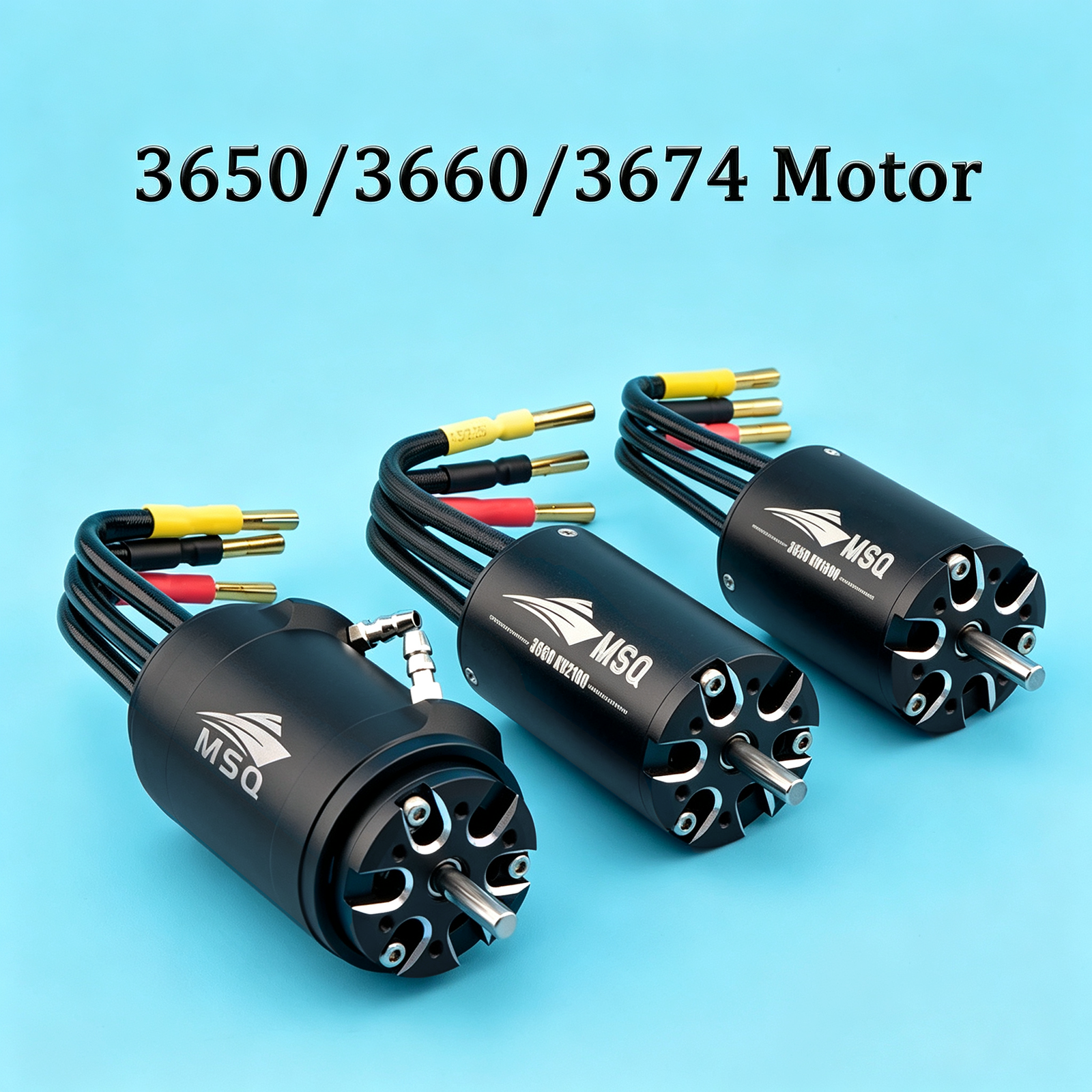 Ad alta Velocità MSQ 3650/3660/3674 Motore Brushless KV1600/1650/2000/2100/2200/2800/3400/3500 motore a 4 Poli Per La RC Marine Barche