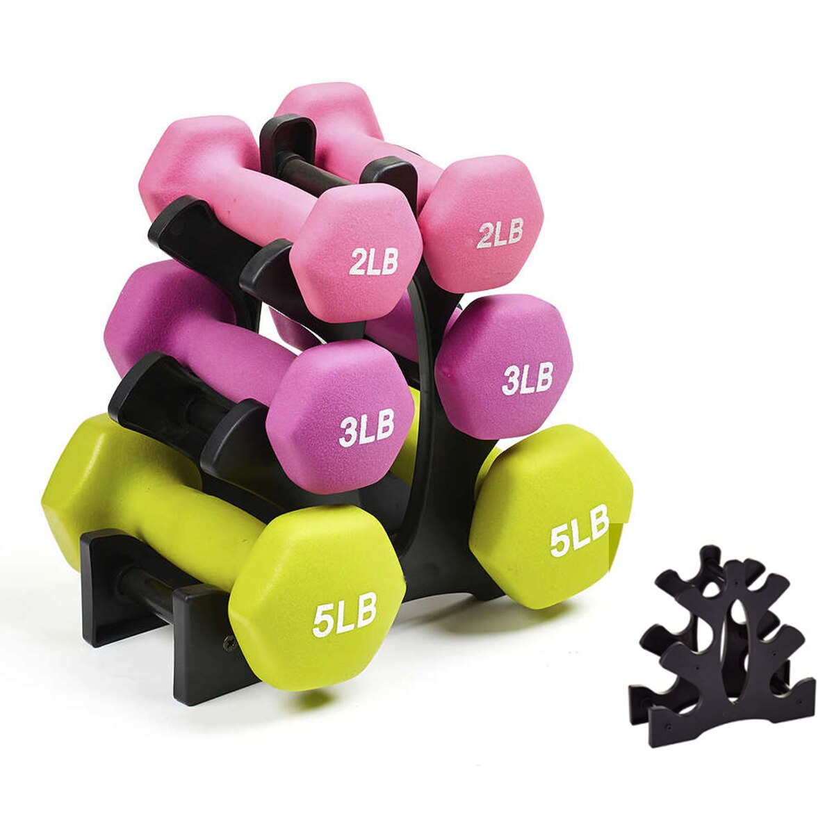 Dumbbell Storage Rack Stand 3-layer Hand-held Dumbbell Storage Rack For Home Office Gym Sport Exercise Accessories: Beige