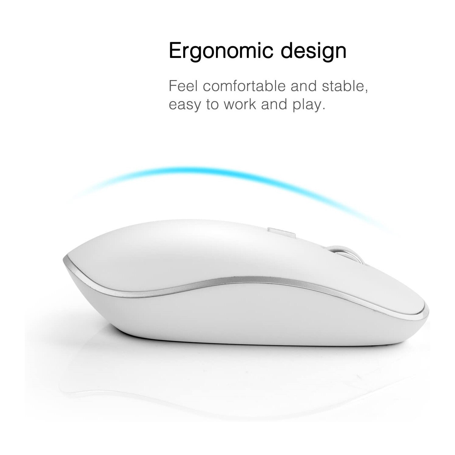 2.4G Wireless Keyboard and Mouse Russian Orsolya Compact full-size thin keyboard and 2400dpi optical mouse Low noise