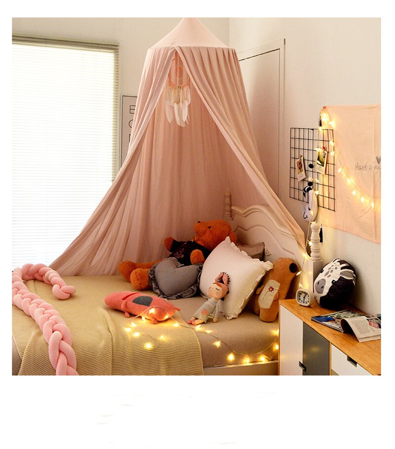 Baby Canopy Klamboe Kinderen Kamer Decoratie Crib Verrekening Baby Tent Viscose Baby Klamboe Fotografie Props